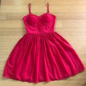 Red Anthropologie Dress